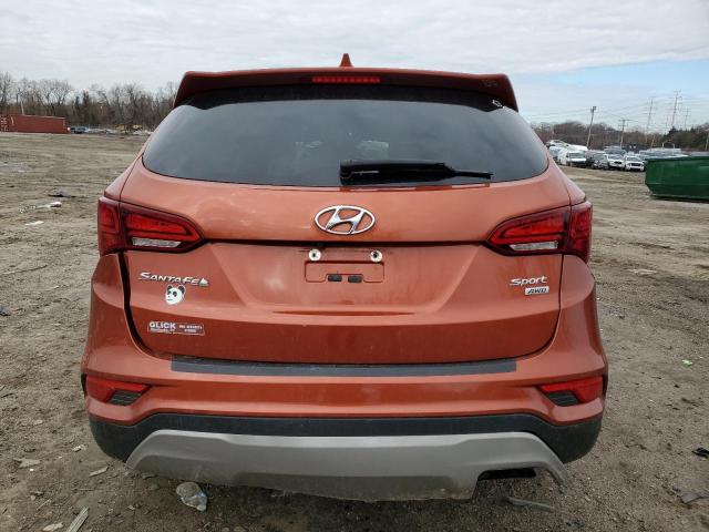 5XYZUDLB9HG468329 - 2017 HYUNDAI SANTA FE S ORANGE photo 6