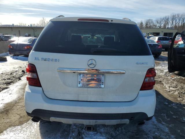 4JGBB22E57A201528 - 2007 MERCEDES-BENZ ML 320 CDI WHITE photo 6