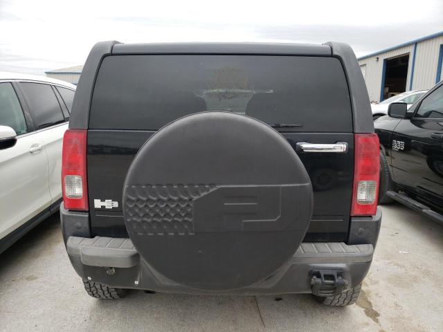 5GTEN13E388150369 - 2008 HUMMER H3 BLACK photo 6