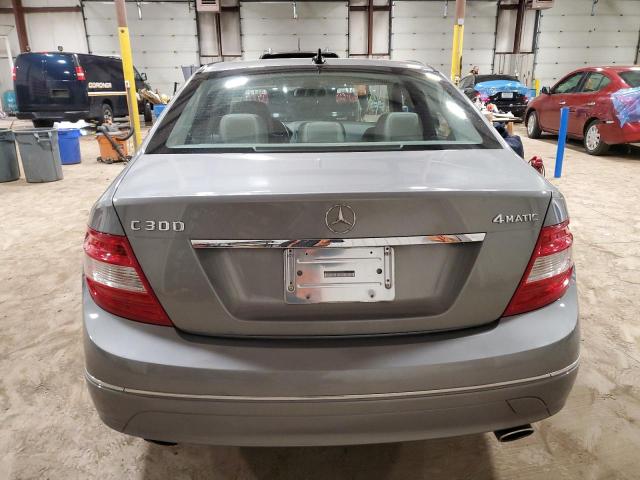 WDDGF81X99F214654 - 2009 MERCEDES-BENZ C 300 4MATIC GRAY photo 6