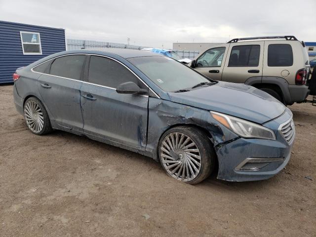 5NPE24AF6FH149101 - 2015 HYUNDAI SONATA SE BLUE photo 4