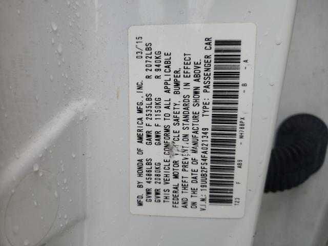 19UUB2F54FA021349 - 2015 ACURA TLX TECH WHITE photo 12