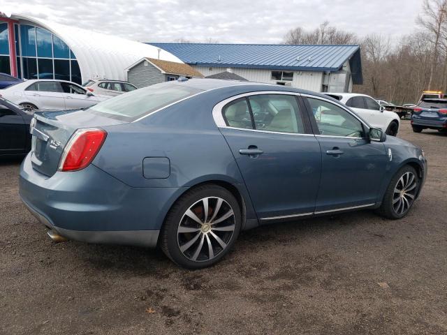 1LNHL9FT7AG602608 - 2010 LINCOLN MKS BLUE photo 3