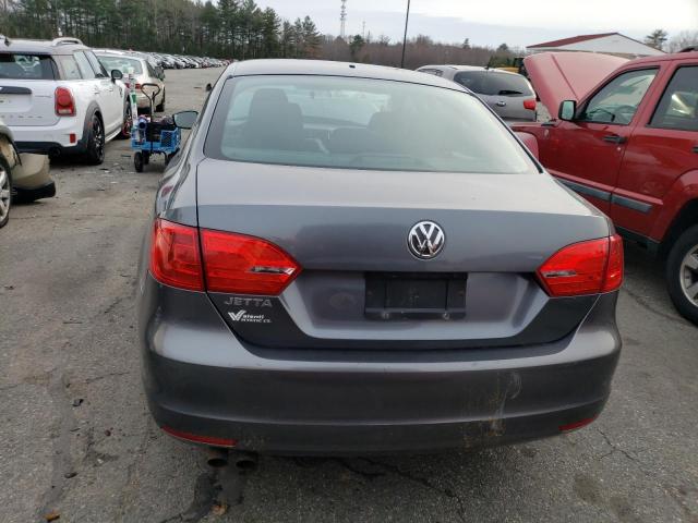 3VW2K7AJ9BM077756 - 2011 VOLKSWAGEN JETTA BASE 灰色 照片 6