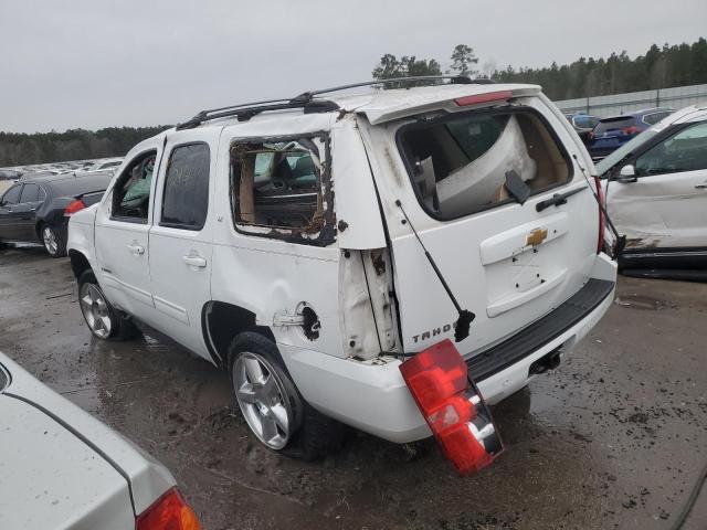 1GNSCBE08DR159345 - 2013 CHEVROLET TAHOE C1500 LT WHITE photo 2