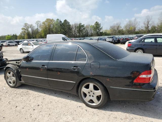 JTHBN36FX55010535 - 2005 LEXUS LS 430 BLACK photo 2