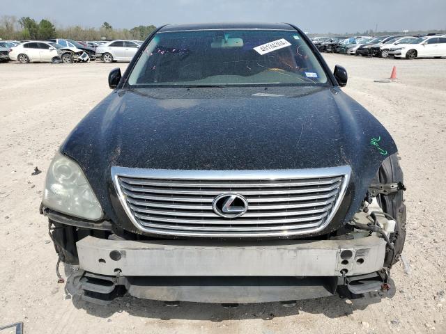 JTHBN36FX55010535 - 2005 LEXUS LS 430 BLACK photo 5