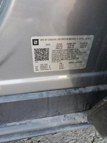 3GKALMEV5LL179719 - 2020 GMC TERRAIN SLE GRAY photo 12