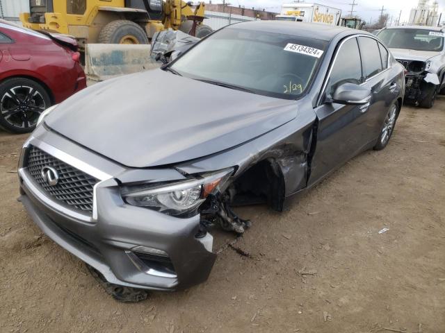 JN1EV7AR9JM442480 - 2018 INFINITI Q50 LUXE GRAY photo 1