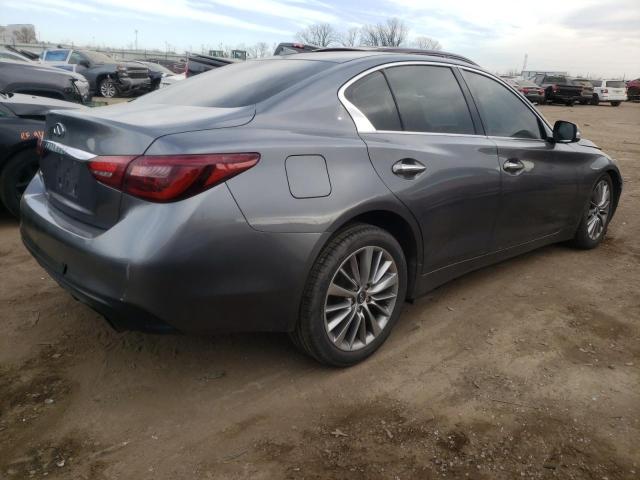 JN1EV7AR9JM442480 - 2018 INFINITI Q50 LUXE GRAY photo 3