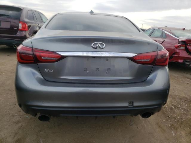 JN1EV7AR9JM442480 - 2018 INFINITI Q50 LUXE GRAY photo 6