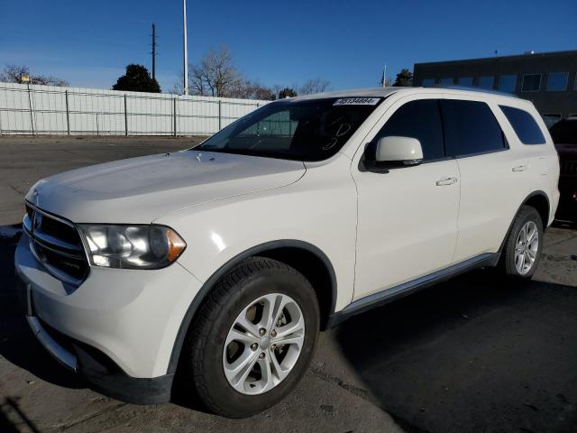 1C4RDJDG9CC118625 - 2012 DODGE DURANGO CREW WHITE photo 1