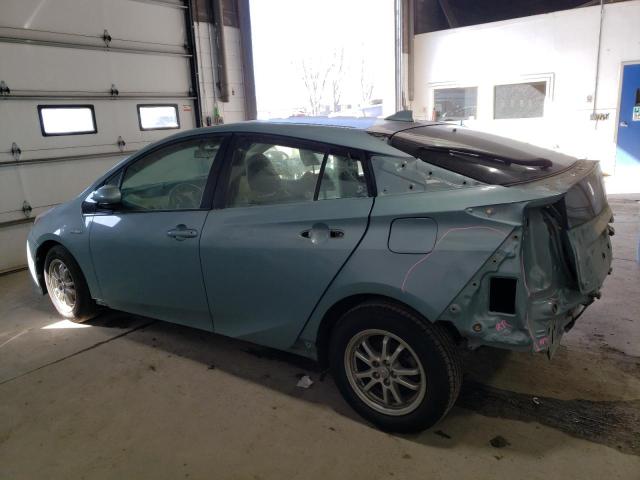 JTDKARFU6G3009217 - 2016 TOYOTA PRIUS BLUE photo 2