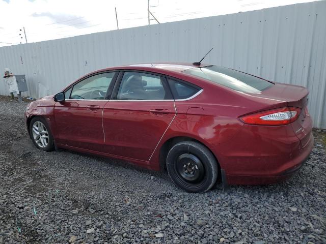 3FA6P0H70GR212503 - 2016 FORD FUSION SE RED photo 2