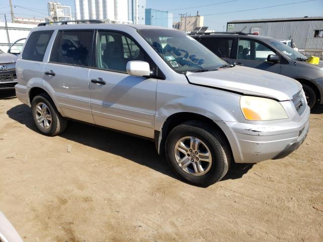 2HKYF18655H533939 - 2005 HONDA PILOT EXL SILVER photo 4