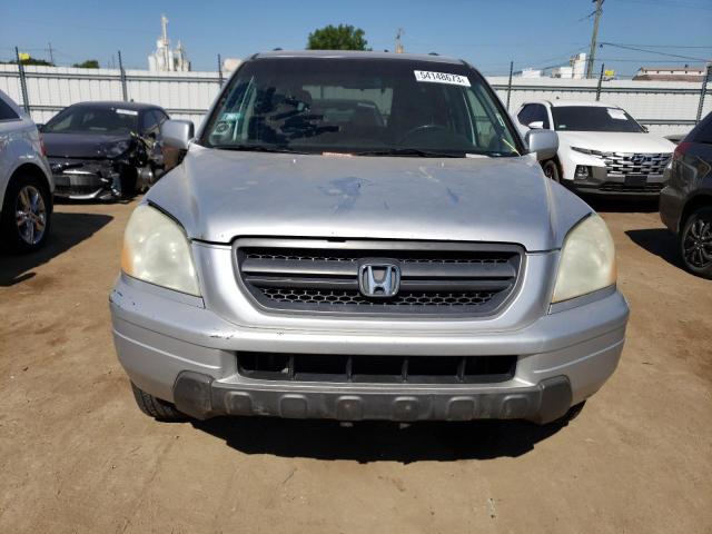 2HKYF18655H533939 - 2005 HONDA PILOT EXL SILVER photo 5