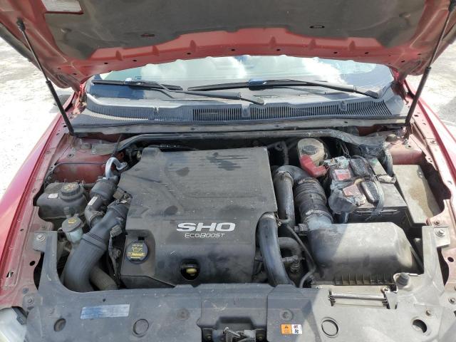 1FAHP2KT8AG119916 - 2010 FORD TAURUS SHO RED photo 11