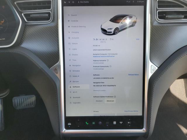 5YJSA1H15EFP53881 - 2014 TESLA MODEL S 白色 照片 9