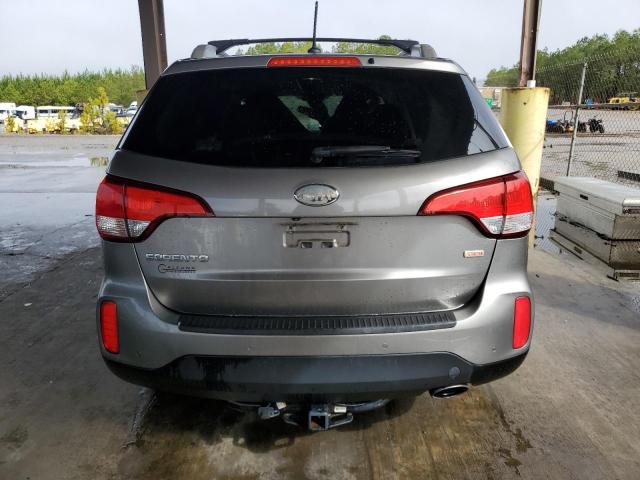 5XYKT3A64EG440356 - 2014 KIA SORENTO LX GRAY photo 6