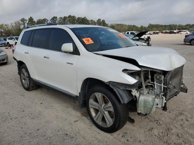 5TDYK3EH9CS073950 - 2012 TOYOTA HIGHLANDER LIMITED WHITE photo 4