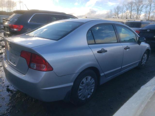 2HGFA16316H001307 - 2006 HONDA CIVIC DX VP SILVER photo 3