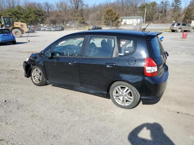 JHMGD38638S012820 - 2008 HONDA FIT SPORT BLACK photo 2