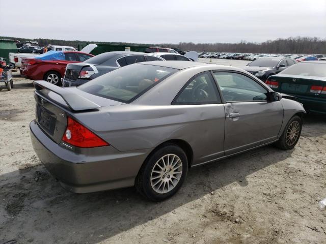 1HGEM22925L072746 - 2005 HONDA CIVIC EX GRAY photo 3