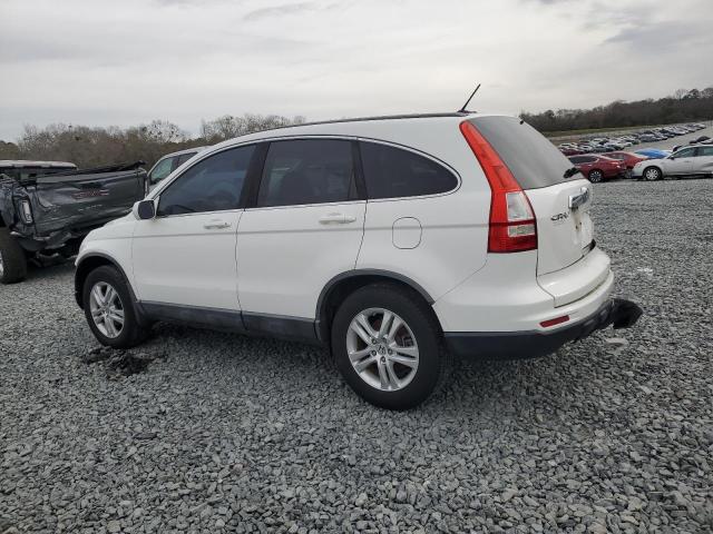 5J6RE3H75AL009721 - 2010 HONDA CR-V EXL WHITE photo 2