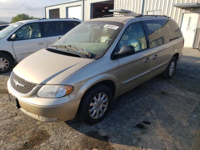 2C8GP54L31R125964 - 2001 CHRYSLER TOWN & COU LXI GOLD photo 2