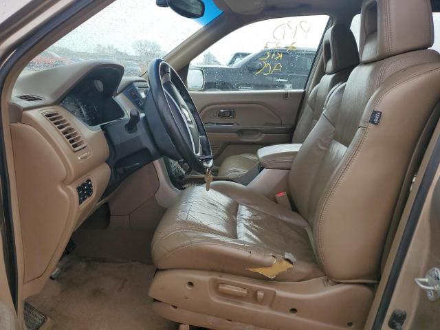 5FNYF18685B018321 - 2005 HONDA PILOT EXL GOLD photo 7