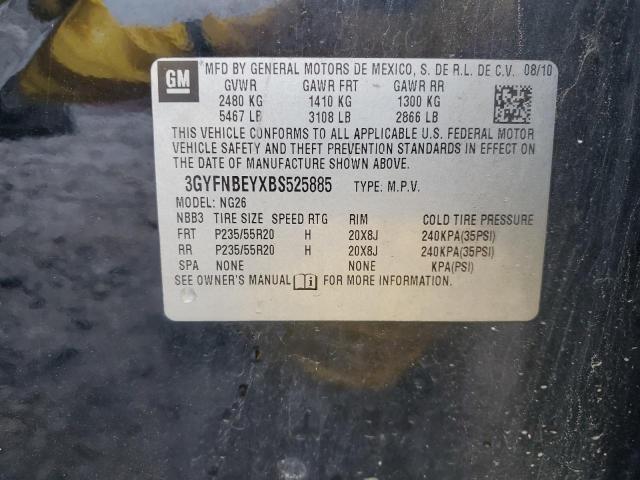 3GYFNBEYXBS525885 - 2011 CADILLAC SRX PERFORMANCE COLLECTION Noir photo 13