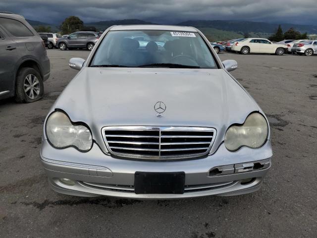 WDBRF61J11F037653 - 2001 MERCEDES-BENZ C 240 SILVER photo 5