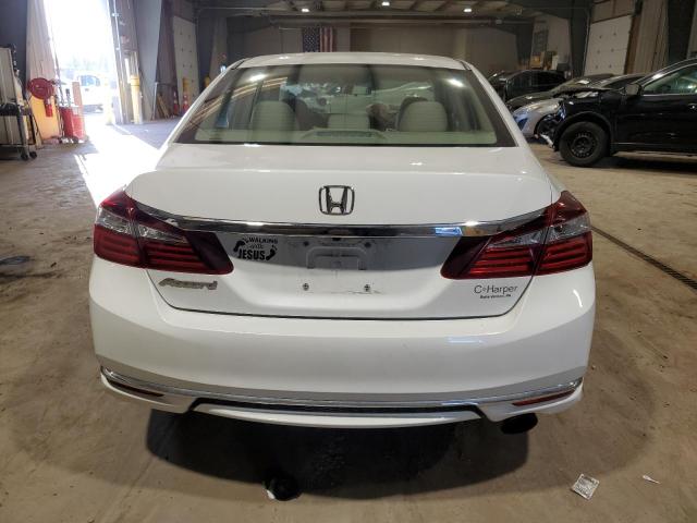 1HGCR2F39GA014050 - 2016 HONDA ACCORD LX WHITE photo 6