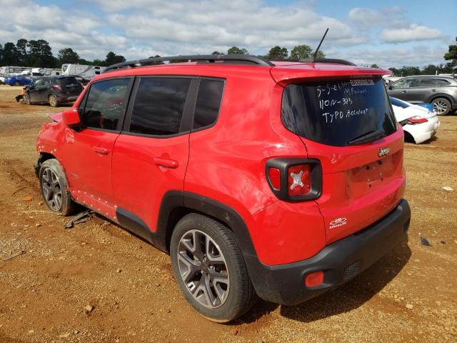 ZACCJABT4FPB95188 - 2015 JEEP RENEGADE LATITUDE RED photo 3