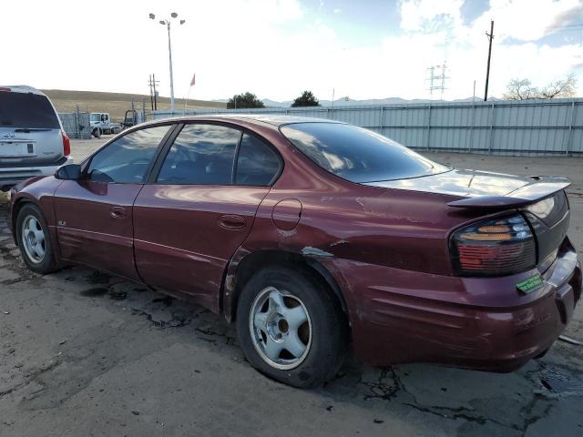 1G2HY54K224176083 - 2002 PONTIAC BONNEVILLE SLE MAROON photo 2