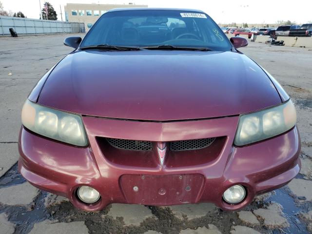 1G2HY54K224176083 - 2002 PONTIAC BONNEVILLE SLE MAROON photo 5