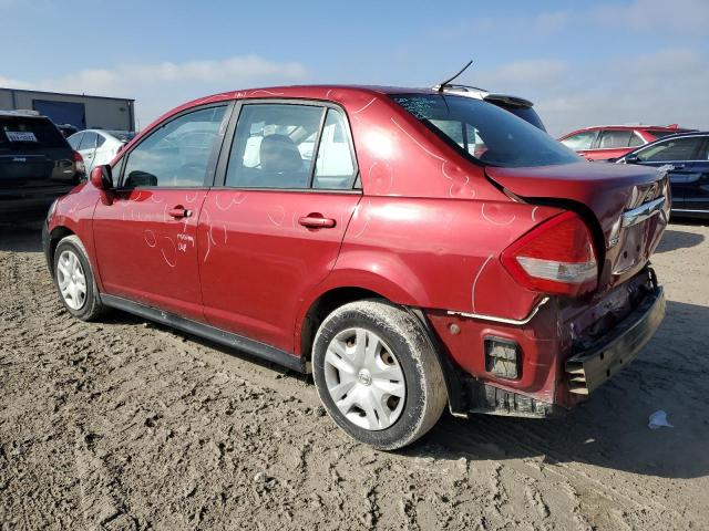 3N1BC1AP2BL378878 - 2011 NISSAN VERSA S RED photo 2