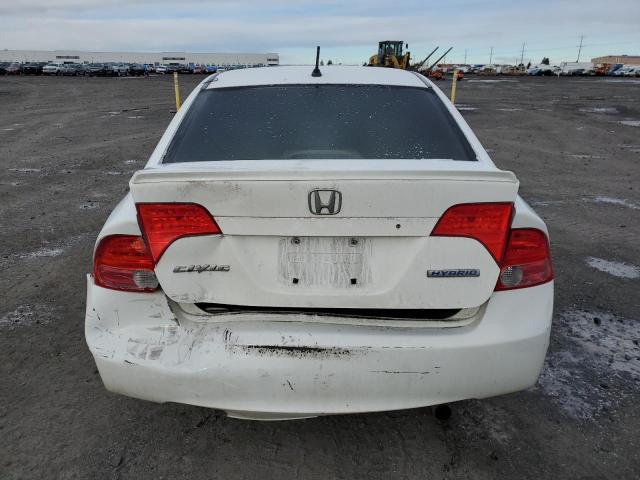 JHMFA36296S021622 - 2006 HONDA CIVIC HYBRID WHITE photo 6