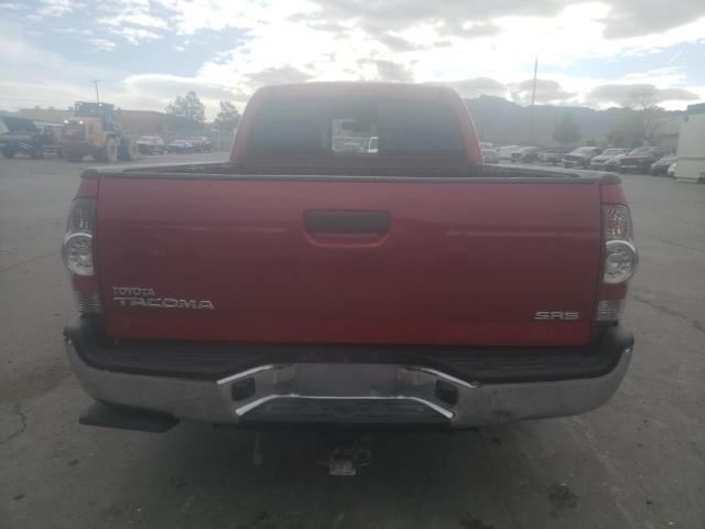 5TFTX4CNXBX006289 - 2011 TOYOTA TACOMA ACCESS CAB RED photo 6