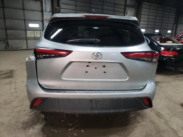 5TDGZRAH3NS554165 - 2022 TOYOTA HIGHLANDER XLE SILVER photo 6