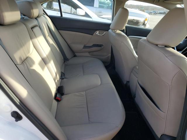 19XFB2F92DE005350 - 2013 HONDA CIVIC EXL თეთრი ფოტო 10