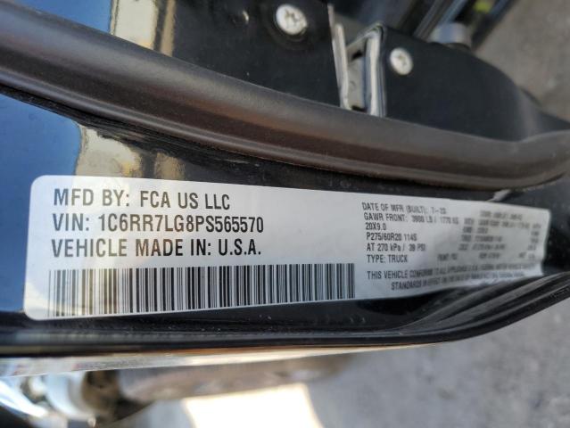 1C6RR7LG8PS565570 - 2023 RAM 1500 CLASS SLT 黑色 照片 12