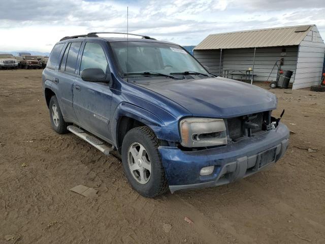 1GNDT13S832221695 - 2003 CHEVROLET TRAILBLAZE BLUE photo 4