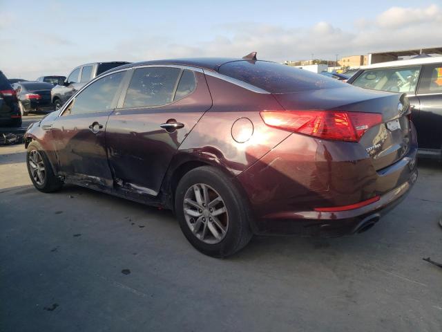 5XXGM4A73DG246745 - 2013 KIA OPTIMA LX MAROON photo 2