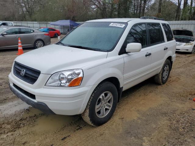 2HKYF18544H533131 - 2004 HONDA PILOT EXL WHITE photo 1