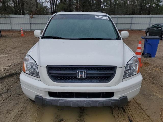 2HKYF18544H533131 - 2004 HONDA PILOT EXL WHITE photo 5