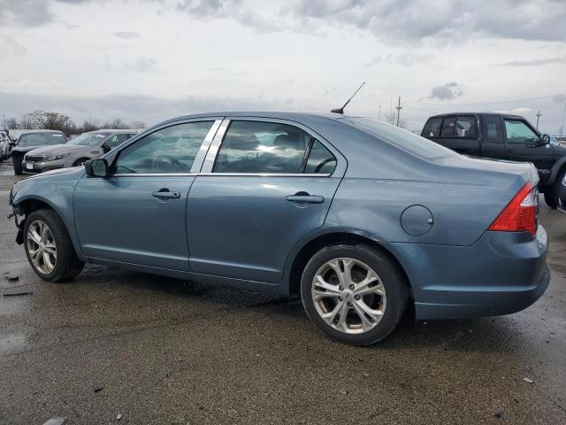 3FAHP0HA2CR401393 - 2012 FORD FUSION SE BLUE photo 2