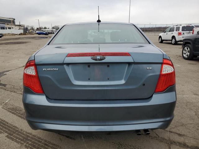 3FAHP0HA2CR401393 - 2012 FORD FUSION SE BLUE photo 6