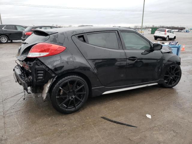 KMHTC6AE7FU216121 - 2015 HYUNDAI VELOSTER TURBO BLACK photo 3