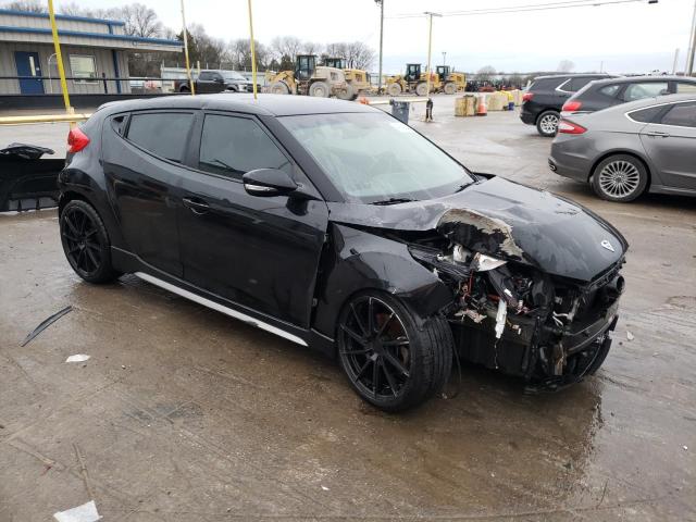 KMHTC6AE7FU216121 - 2015 HYUNDAI VELOSTER TURBO BLACK photo 4